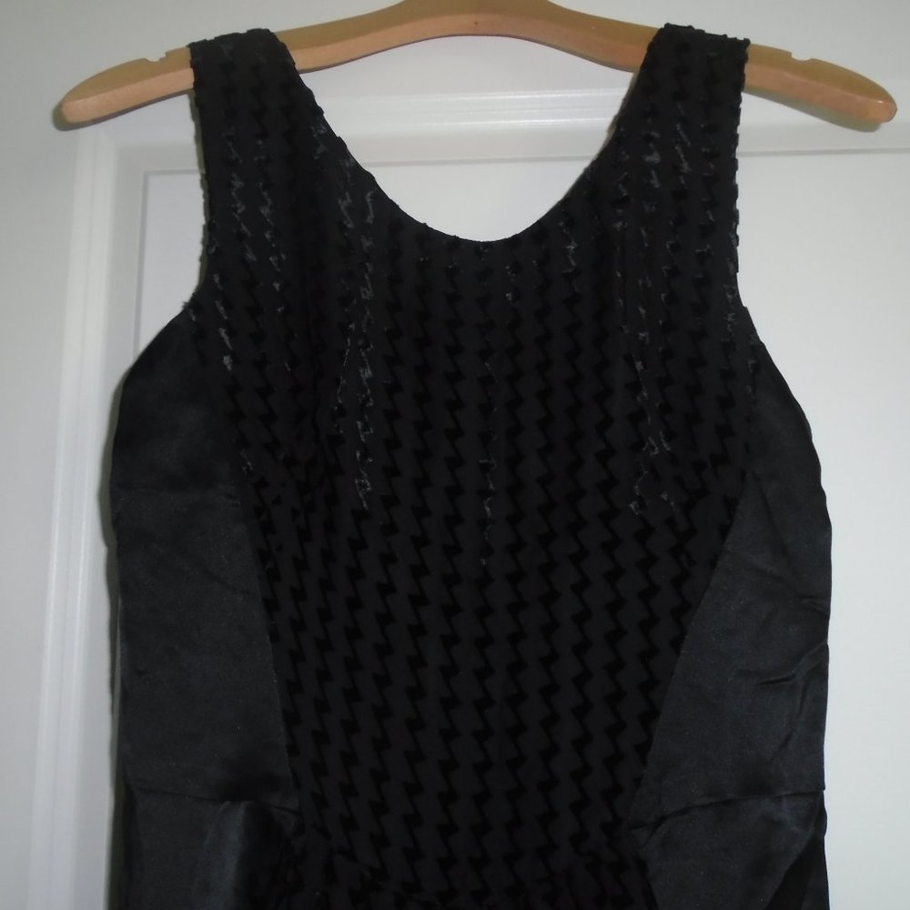 JEFFREY MONTEIRO SILK COMBO BLACK DRESS SIZE 6 NWT